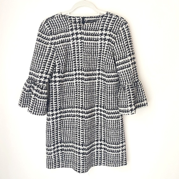 ZARA Houndstooth Work Shift Dress - Picture 3 of 9